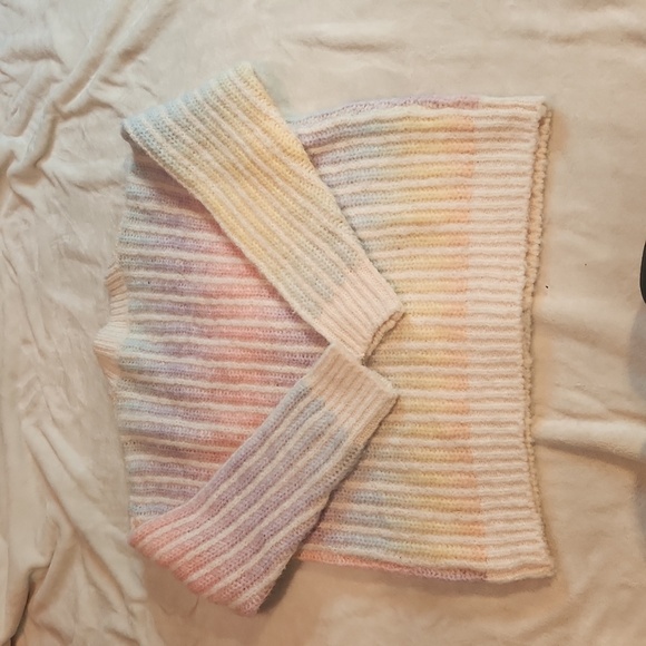 Sioni pastel rainbow wool  cardigan - Picture 6 of 8